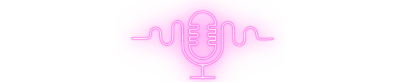 small microphone logo and transparent
