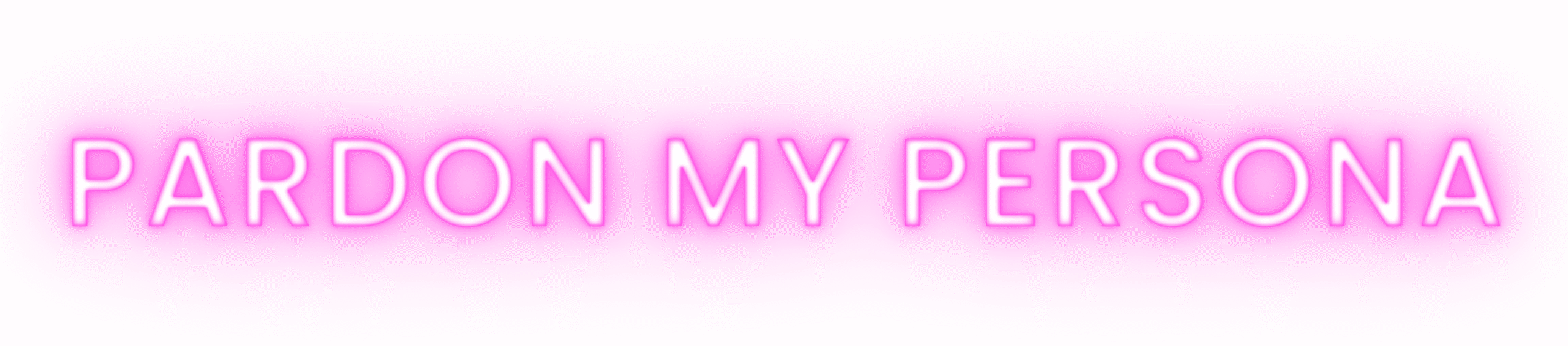 pardon my persona glow logo